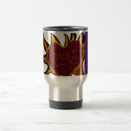 Caneca Térmica Coração em Chamas