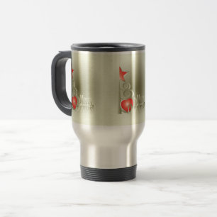 Caneca Térmica Coração para o Natal