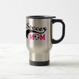 Caneca Térmica Coração Rosa O Futebol Mãe