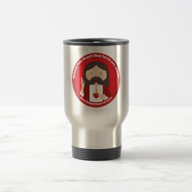 Caneca Térmica Coração sagrado de Jesus (Centro)