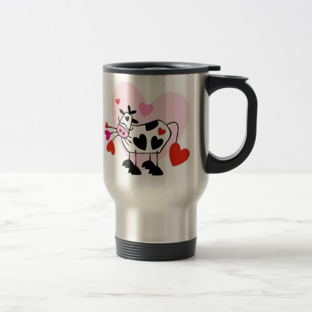 Caneca Térmica Corações da vaca (Direita)