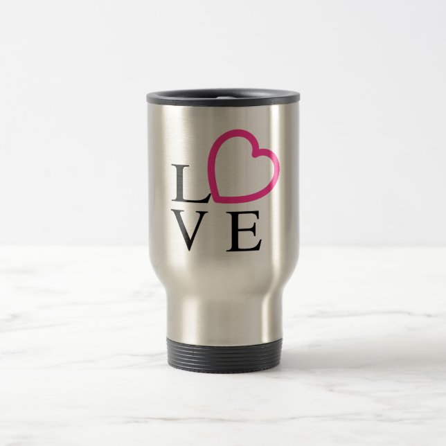 Caneca Térmica Corações de Amor (Centro)