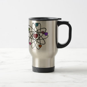 Caneca Térmica Corações de Impressão do Leopardo Namorados Atômic