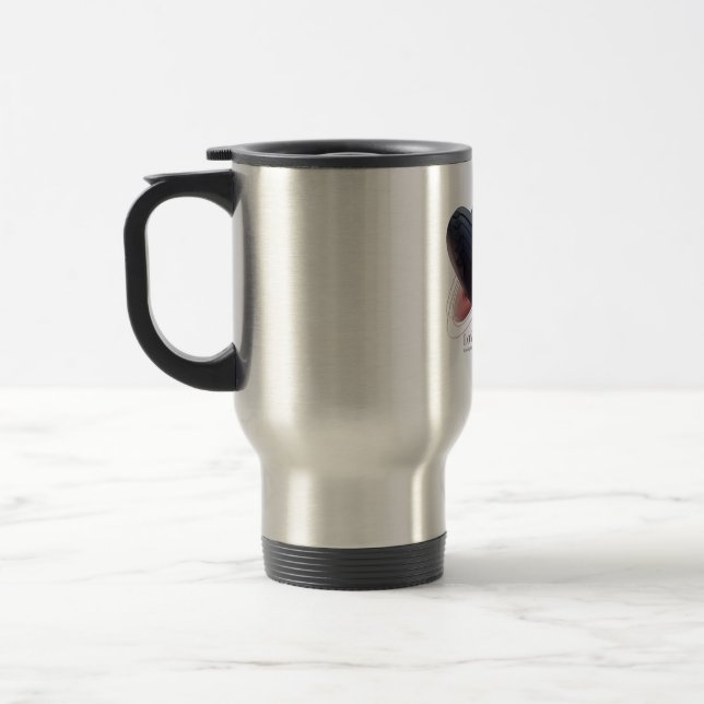 Caneca Térmica Corações Encerrados (Esquerda)
