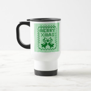 Caneca Térmica Cordéis feios de camisolas e Feliz Natal w