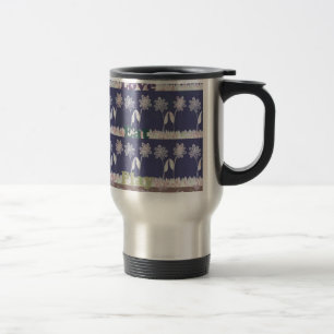 Caneca Térmica Cores de chá de bebê Love Blue