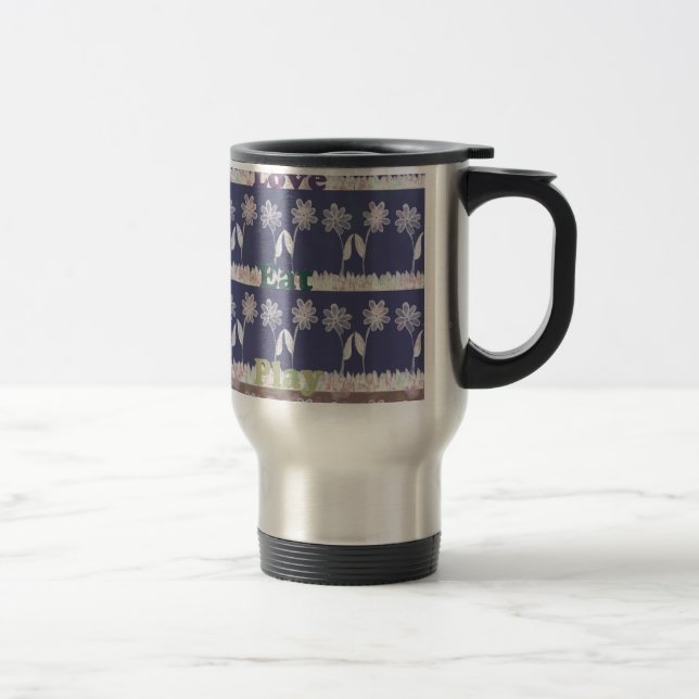 Caneca Térmica Cores de chá de bebê Love Blue (Direita)