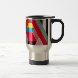 Caneca Térmica cores geométricas