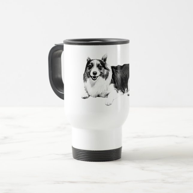 Caneca Térmica Corgi Easygoing Route (Frente Esquerda)