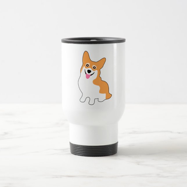 Caneca Térmica Corgi pequeno bonito (Centro)