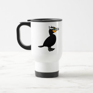 Caneca Térmica Cormorant Dobro-com crista de Birdorable