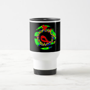 Caneca Térmica Coroa de Natal do Cardeal Punk