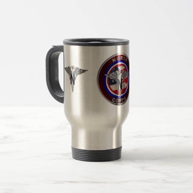 Caneca Térmica Corpo de Enfermeiras do Exército (Frente Esquerda)