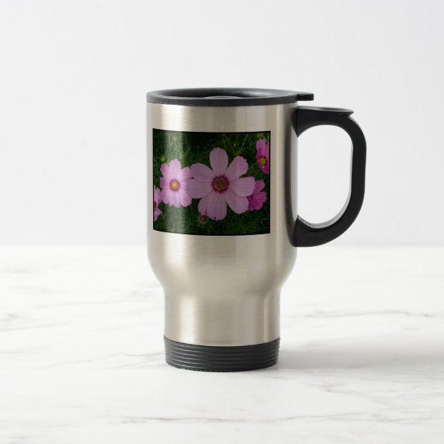 Caneca Térmica Corrente do cosmos cor-de-rosa (Direita)