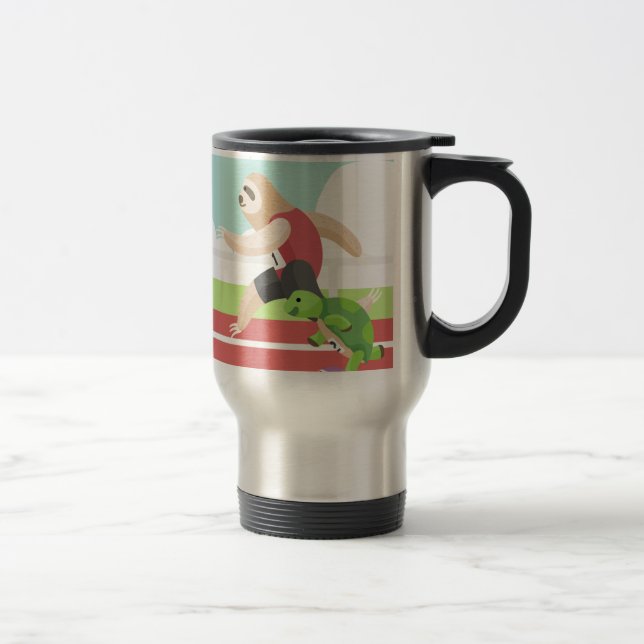 Caneca Térmica corrida da preguiça (Direita)