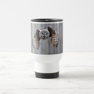 Caneca Térmica coruja animal voador penas ave parque floresta ave