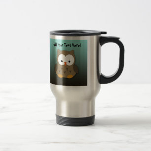 Caneca Térmica Coruja bonito do bebê personalizada
