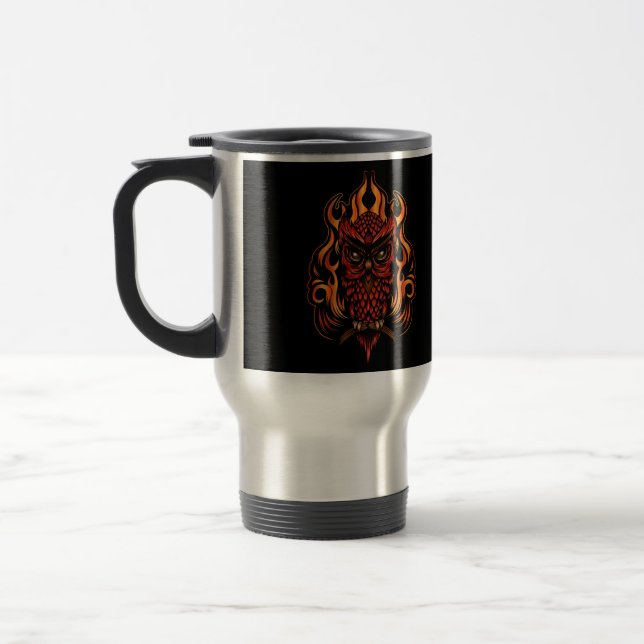 Caneca Térmica Coruja-Fogo (Esquerda)