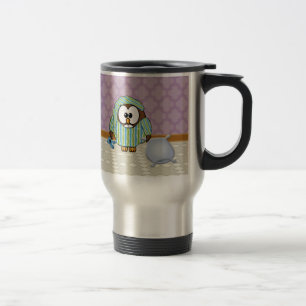 Caneca Térmica Coruja preguiçosa - Eu não faço segundas-feiras
