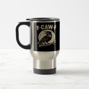 Caneca Térmica Corvo F-Caw-F Estilo Vintage