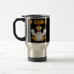 Caneca Térmica Corvo F-Caw-F Humor Divertido Gótico