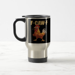 Caneca Térmica Corvo F-Caw-F Humor Gótico Engraçado