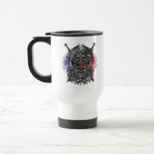 Caneca Térmica corvos de Odin espadas Mitologia Viking França ban