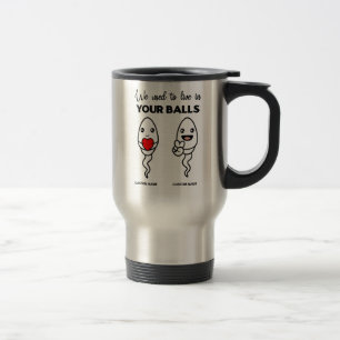 Caneca Térmica Costumávamos Viver Em Suas Bolas, Pai De Nome Per