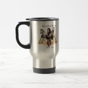 Caneca Térmica Cota de Diversão Animal de Fazenda de Três Caval