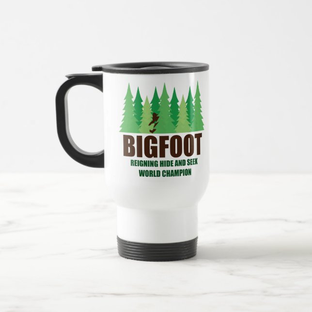 Caneca Térmica Couro cru de Bigfoot Sasquatch - e - procure o (Esquerda)