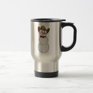 Caneca Térmica Cowboy Snowman com Red Bandana