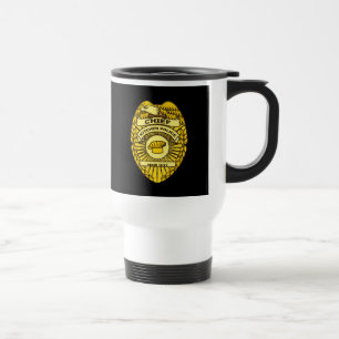 Caneca Térmica Crachá Da Polícia De Kitchen