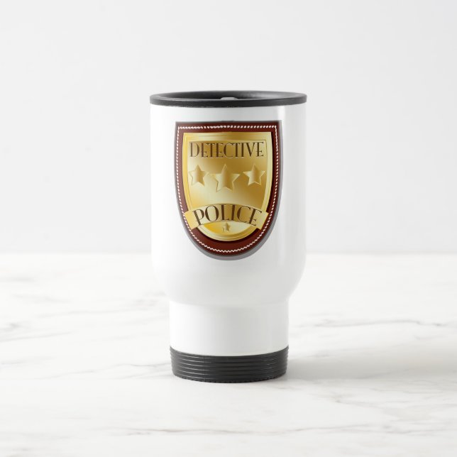 Caneca Térmica Crachá da Polícia Detetive (Centro)