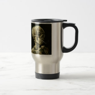 Caneca Térmica Crânio com cigarro por Van Gogh