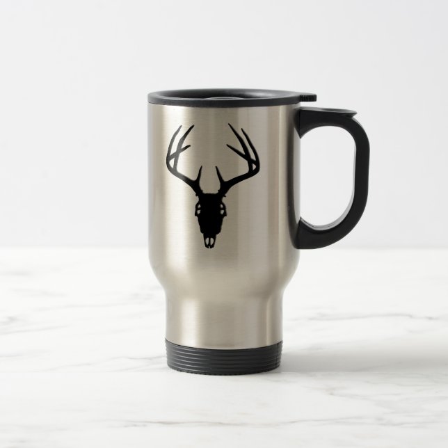 Caneca Térmica Crânio da caça dos cervos com Antlers (Direita)