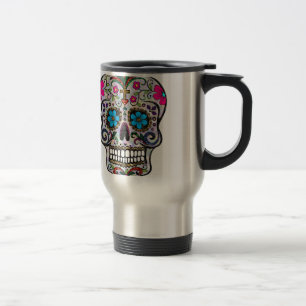 Caneca Térmica crânio de açúcar brilhante