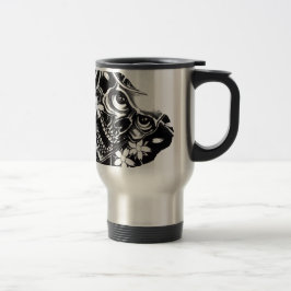 Caneca Térmica crânio de tatuagem japonesa