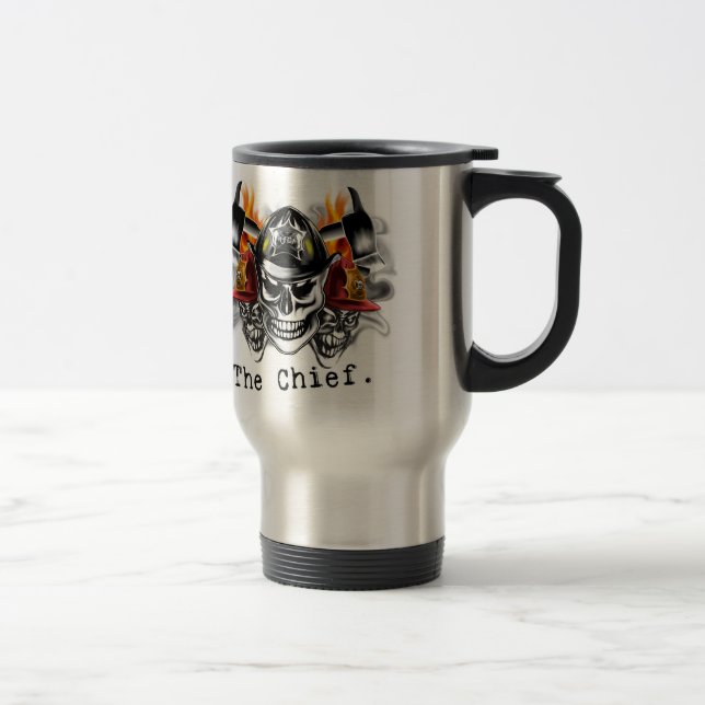 Caneca Térmica Crânios do sapador-bombeiro: O chefe (Direita)