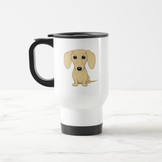 Caneca Térmica Cream Short Haired Dachshund (Esquerda)