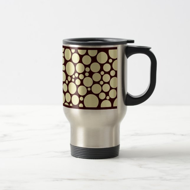 Caneca Térmica Creme de vaso em castanho escuro (Direita)