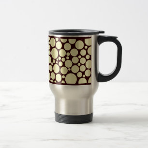 Caneca Térmica Creme manchado em Brown escuro