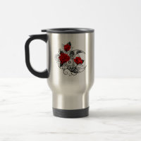 Crescente Mecânico com Rosas vermelhas