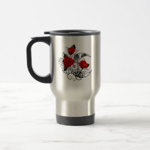Caneca Térmica Crescente Mecânico com Rosas vermelhas