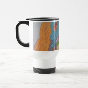 Caneca Térmica Criatura Feminina de Ficção Científica Fantasia