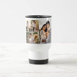 Caneca Térmica Crie a sua própria colagem de 4 fotos