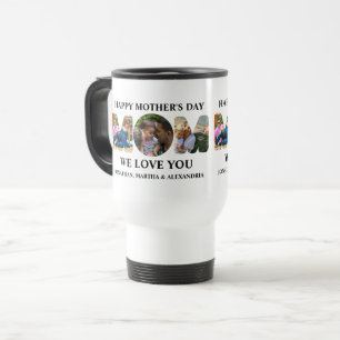 Caneca Térmica Crie seu próprio Feliz dia de as mães de colagem d