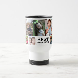 Caneca Térmica Crie seu próprio Melhor Mãe do Mundo 10 Colagem de