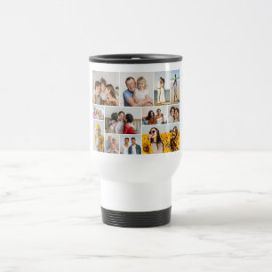 Caneca Térmica Crie Sua Própria Colagem de 12 Fotos 