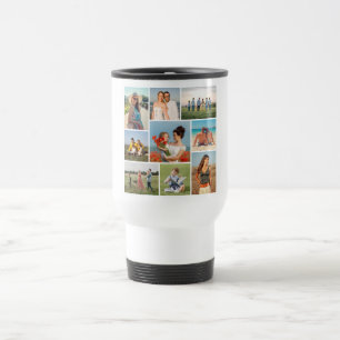 Caneca Térmica Crie Sua Própria Colagem de 9 Fotos