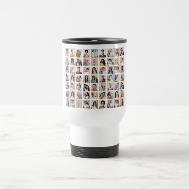 Caneca Térmica Crie Sua Própria Colagem De Fotos 63 (Centro)
